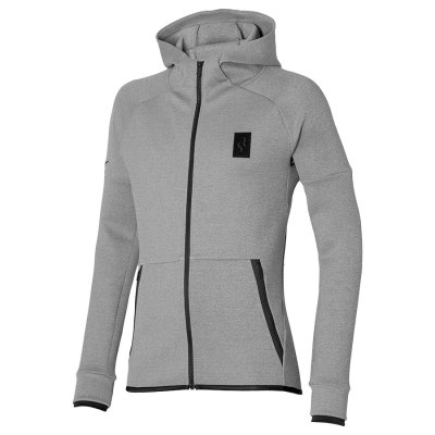 Sudaderas Con Capucha Mizuno Sweat Hoody SR Hombre Grises - Chile M463DLWNIR